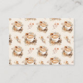 Koffie Vrijgezellenfeest Display Douche Behuizing Informatiekaartje (Achterkant)