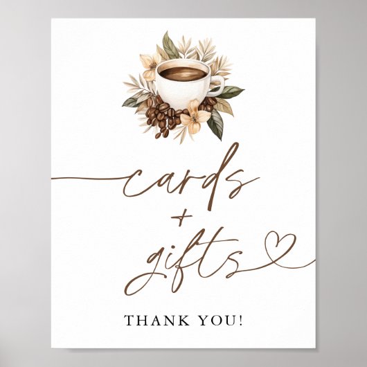 Koffie Vrijgezellenfeest Kaarten & Geschenken Teke Poster (Voorkant)