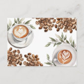 Koffie Vrijgezellenfeest - Liefde is Brouwen Dank Informatiekaartje (Achterkant)