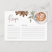 Koffie Vrijgezellenfeest - Liefde is brouwen Recep Informatiekaartje (Voorkant)