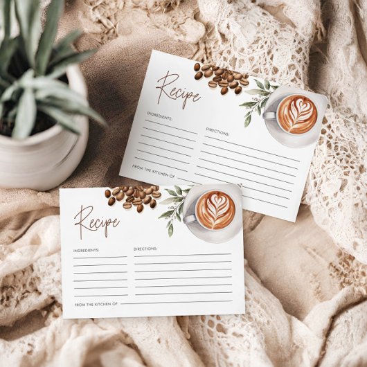 Koffie Vrijgezellenfeest - Liefde is brouwen Recep Informatiekaartje