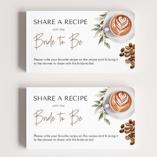 Koffie Vrijgezellenfeest - Liefde is brouwen Recep Informatiekaartje