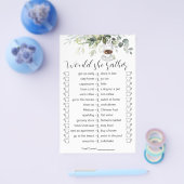 Koffie-Vrijgezellenfeest met Thleed Shower Kaart F (Enkel)