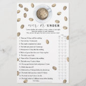 Koffie vrijgezellenfeest Over of onder spel (Voorkant)