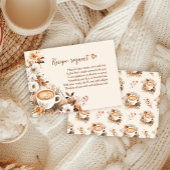 Koffie Vrijgezellenfeest Recept Aanvraag Informatiekaartje