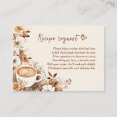 Koffie Vrijgezellenfeest Recept Aanvraag Informatiekaartje (Voorkant)