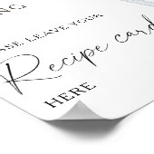 Koffie vrijgezellenfeest Uw receptenkaart hier Poster (Hoek)