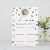 Koffie vrijgezellenfeest Waar waren we spel (Staand voorkant)