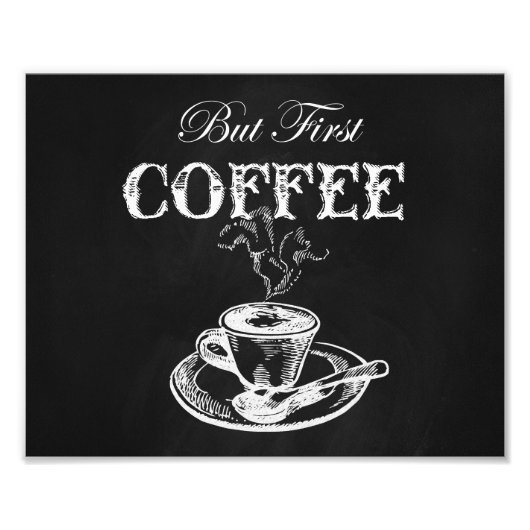 Koffie-wand, kunstbord foto afdruk (Voorkant)