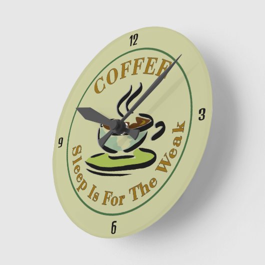 Koffie, wandklok (Hoek)