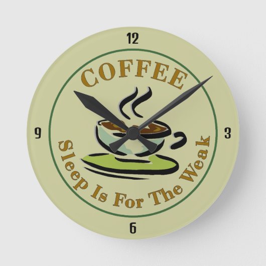 Koffie, wandklok (Voorkant)