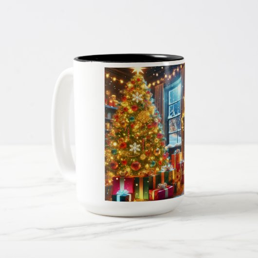 Koffie, warme chocolademelk Mok (Voorkant links)