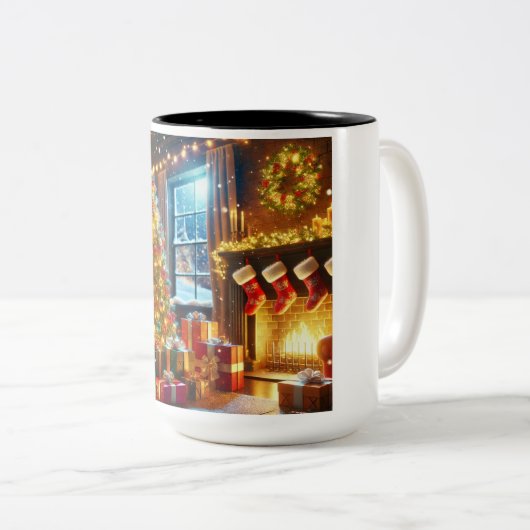 Koffie, warme chocolademelk Mok (Voorkant rechts)