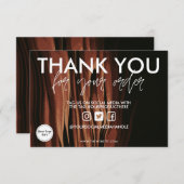 Koffie waterverf Dank u wel Media invoegen (Voorkant / Achterkant)