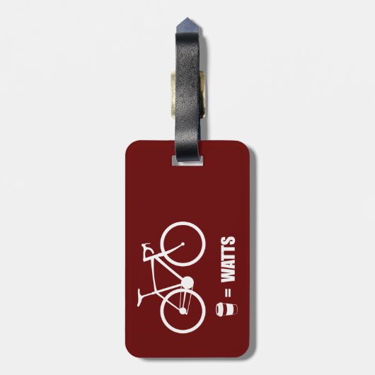 Koffie = Watt Bagagelabel (Achterkant verticaal)