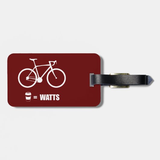 Koffie = Watt Bagagelabel (Achterkant horizontaal)