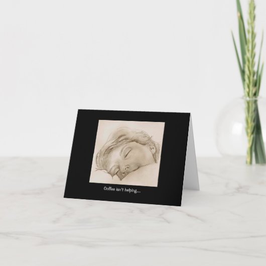 Koffie werkt niet kaart (Voorkant)