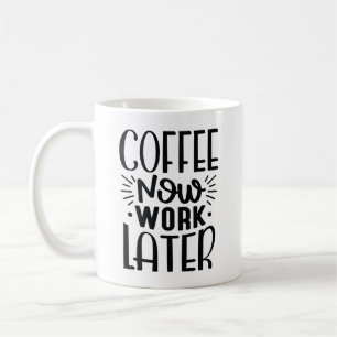 Koffie werkt nu later koffiemok