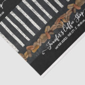 Koffie winkel bonen gestreept script typografie kr tissuepapier (Detail)