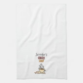 Koffie winkel thema gepersonaliseerde keuken handd theedoek (Verticaal)
