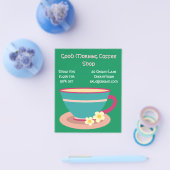 Koffie Winkelcafé-reclame Flyer (Enkel)