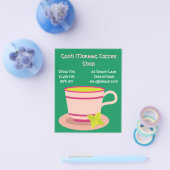 Koffie Winkelcafé-reclame Flyer (Enkel)