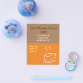 Koffie Winkelcafé-reclame Flyer (Enkel)