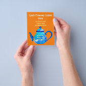Koffie Winkelcafé reclame theepot Flyer (Hand)