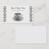 Koffie Winkelen klantenlogo Klantenkaartje (Voorkant / Achterkant)