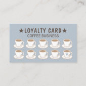 Koffie Winkelen koffiestjes Stustblauw koffie Loya Klantenkaartje (Voorkant)
