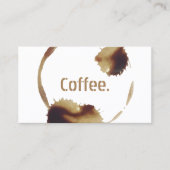 Koffie-winkelkoffiezetstrap Klantenkaartje (Voorkant)