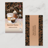 Koffie Winkellogo 6 Klantenkaartje (Voorkant / Achterkant)