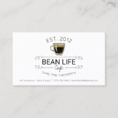 Koffie-winkellogo Klantenkaartje (Voorkant)