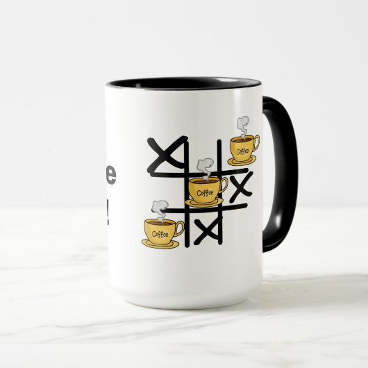Koffie wint tc tac toe-Mok Mok (Voorkant rechts)