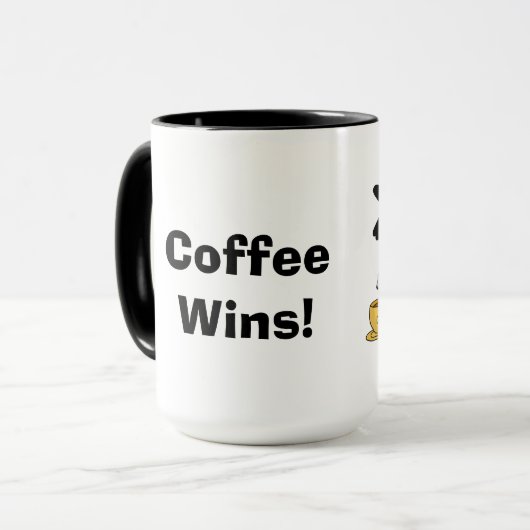 Koffie wint tc tac toe-Mok Mok (Voorkant links)