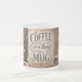 Koffie wordt geknuffeld in een mok (Center)