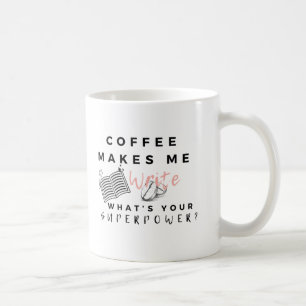 Koffie "Writer Superpower"-Mok Koffiemok