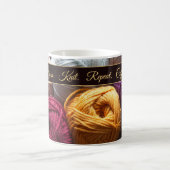 Koffie Yarn Knit Herhaal Mantra voor Knitter Maker Koffiemok (Center)