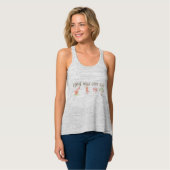 Koffie Yoga Love Life (Beide kanten) Tanktop (Volledige Voorkant)