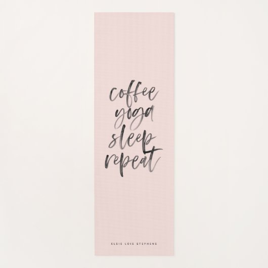 koffie - yoga - slaapherhaal yogamat (Voorkant)