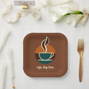Koffie Zakelijk café espresso shop Papieren Bordje