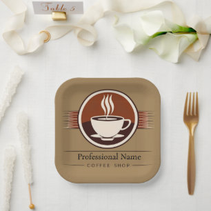 Koffie Zakelijk café espresso shop Papieren Bordje