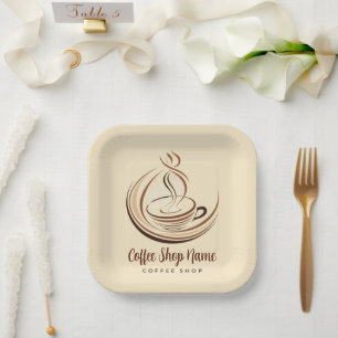 Koffie Zakelijk café espresso shop Papieren Bordje