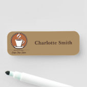 Koffie Zakelijke professionele café espresso winke Naamplaatje (In situ)