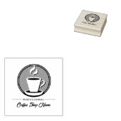 Koffie Zakelijke professionele café espresso winke Rubberstempel (Gestempeld)