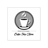 Koffie Zakelijke professionele café espresso winke Rubberstempel (Afrduk)