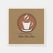 Koffie Zakelijke professionele café espresso winke Servet (Voorkant)