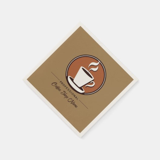 Koffie Zakelijke professionele café espresso winke Servet (Hoek)