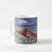 Koffie. Zelfs op de luie dagen... Koffiemok (Voorkant links)