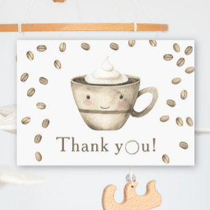 Koffie zetten Baby shower Bedankt 
